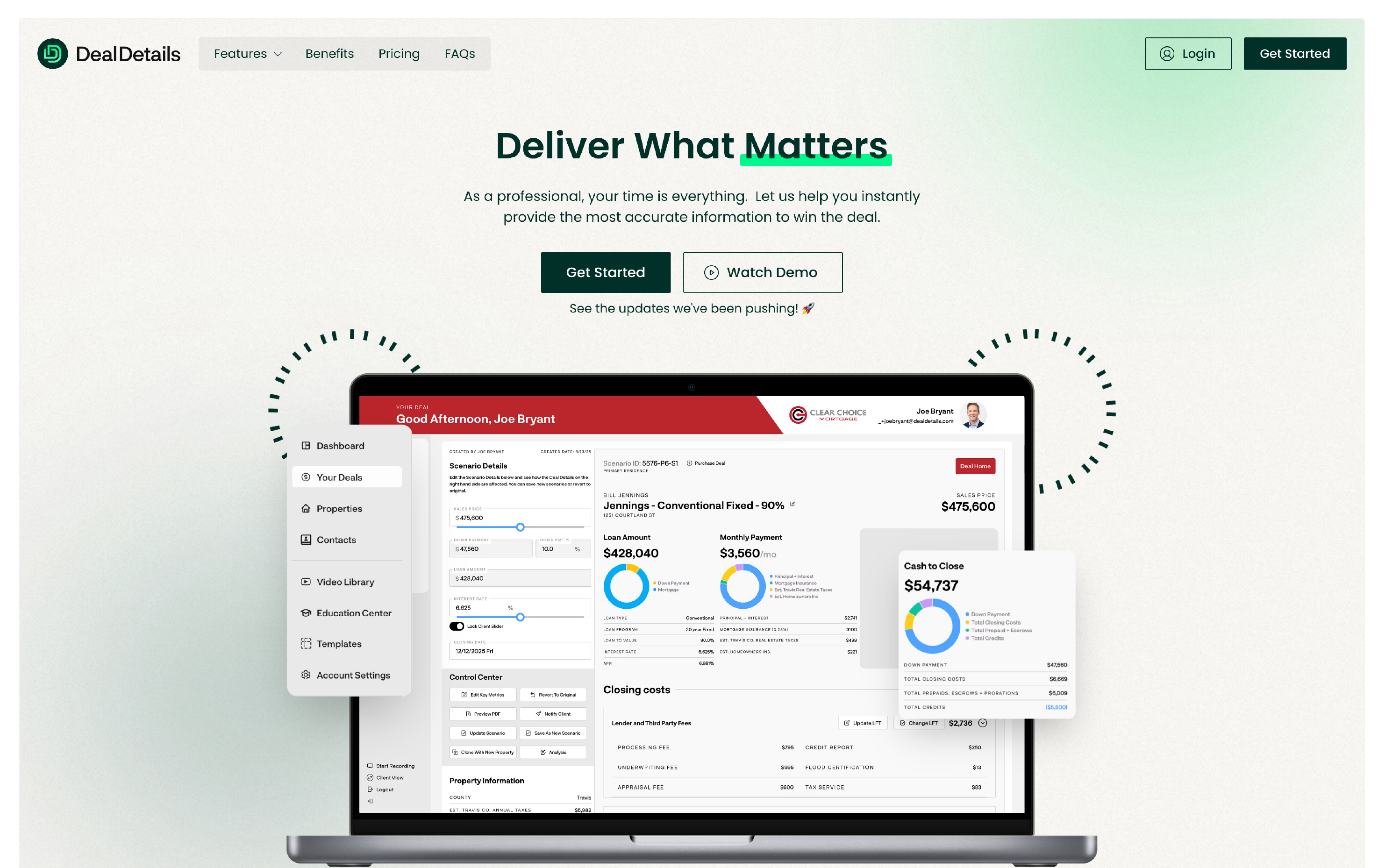 Deal Details website