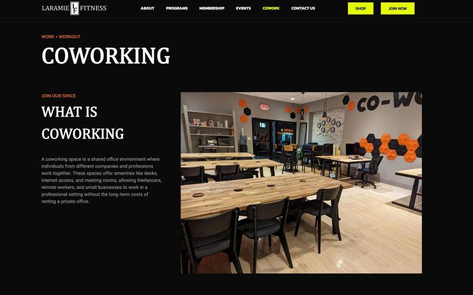 Laramie Fitness Cowork - work by Mondo