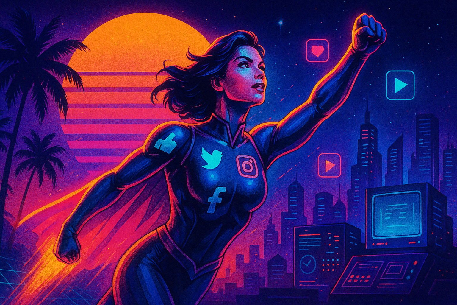 A social media hero smashing her goals